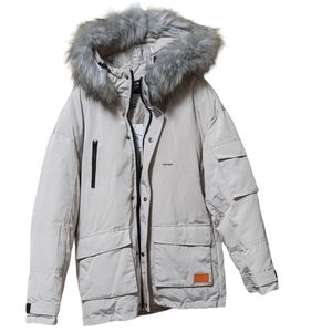 Aelfric Eden solid color plush hooded winter coat parka multi pockets un…